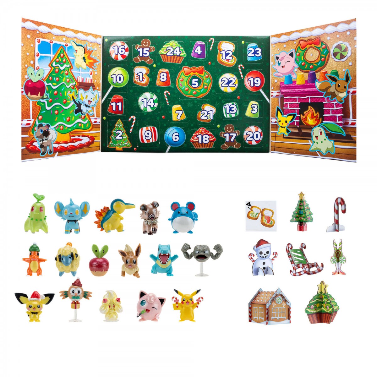 Pokemon Holiday Calendar with Special Finish Battle Figures and Eight  Unique Accessories at Toys R Us UK