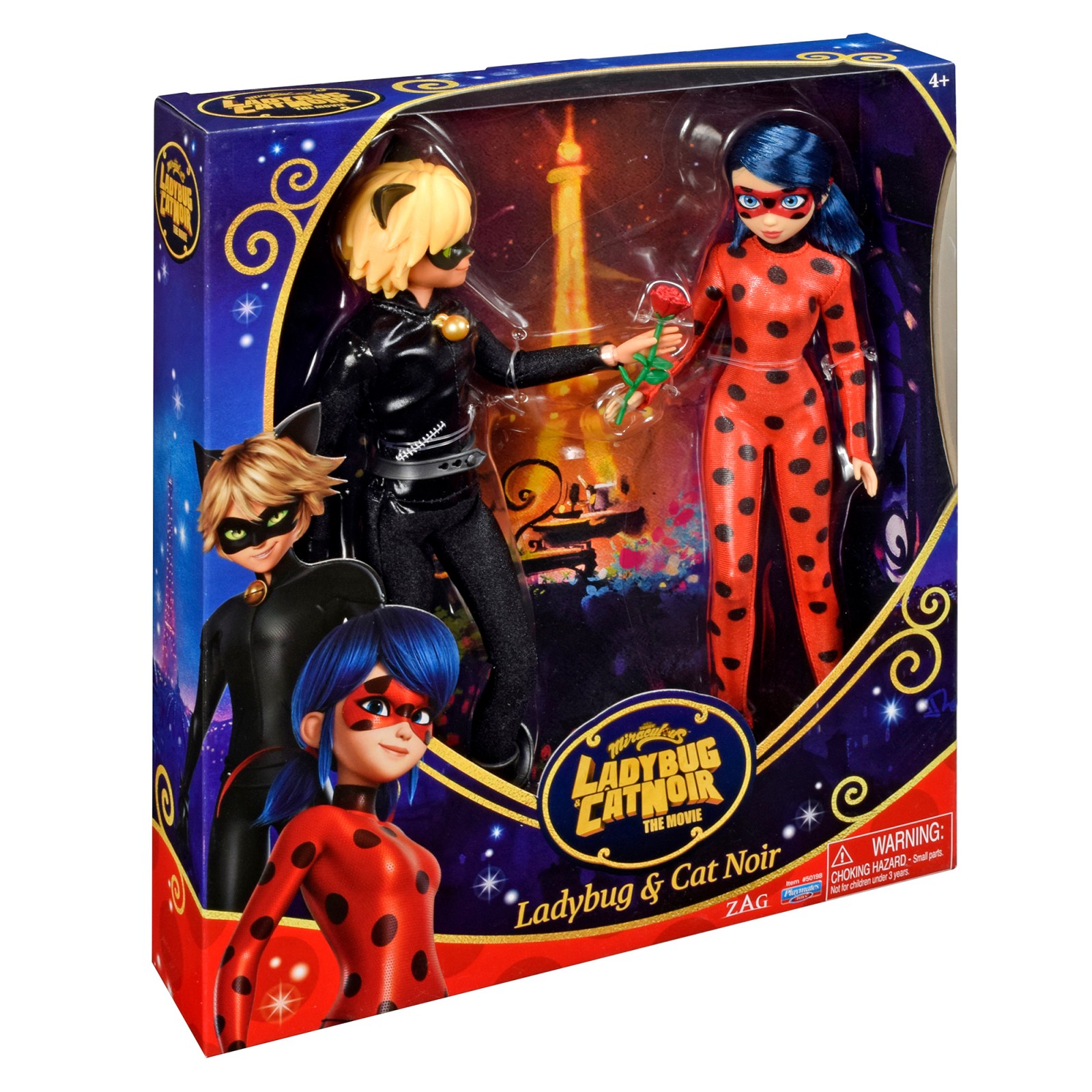 Miraculous Tales of Ladybug and Cat Noir Movie LadyBug & Cat Noir 2 Pack at  Toys R Us UK