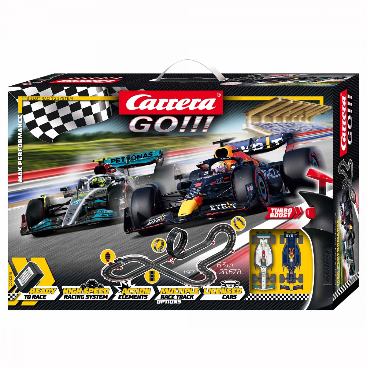 F1 Max Performance - Go!!! 2022 F1 Slot Racing Set - Hamilton/Verstappen at  Toys R Us UK