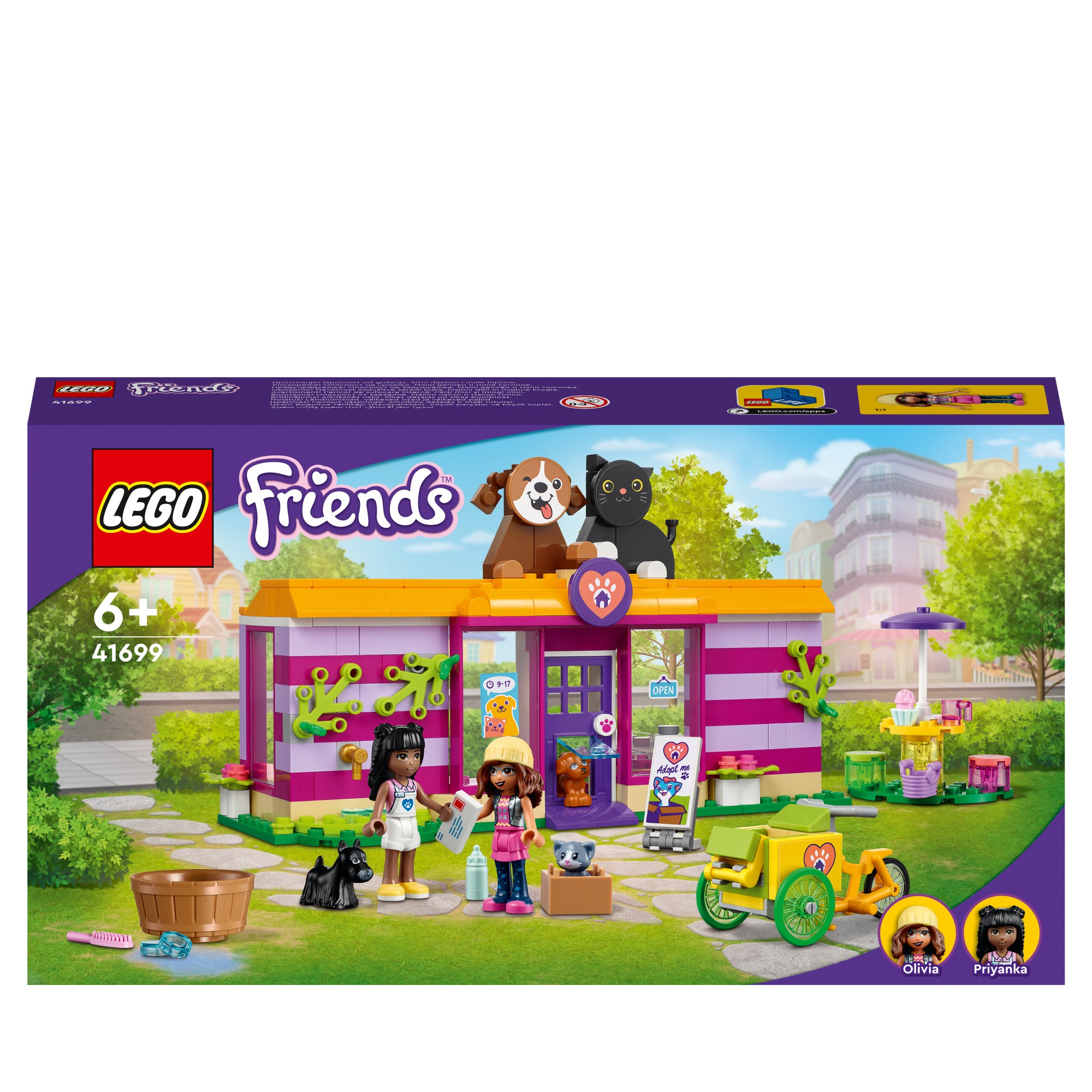 LEGO 41699 Friends Pet Adoption Café Animal Set at Toys R Us UK
